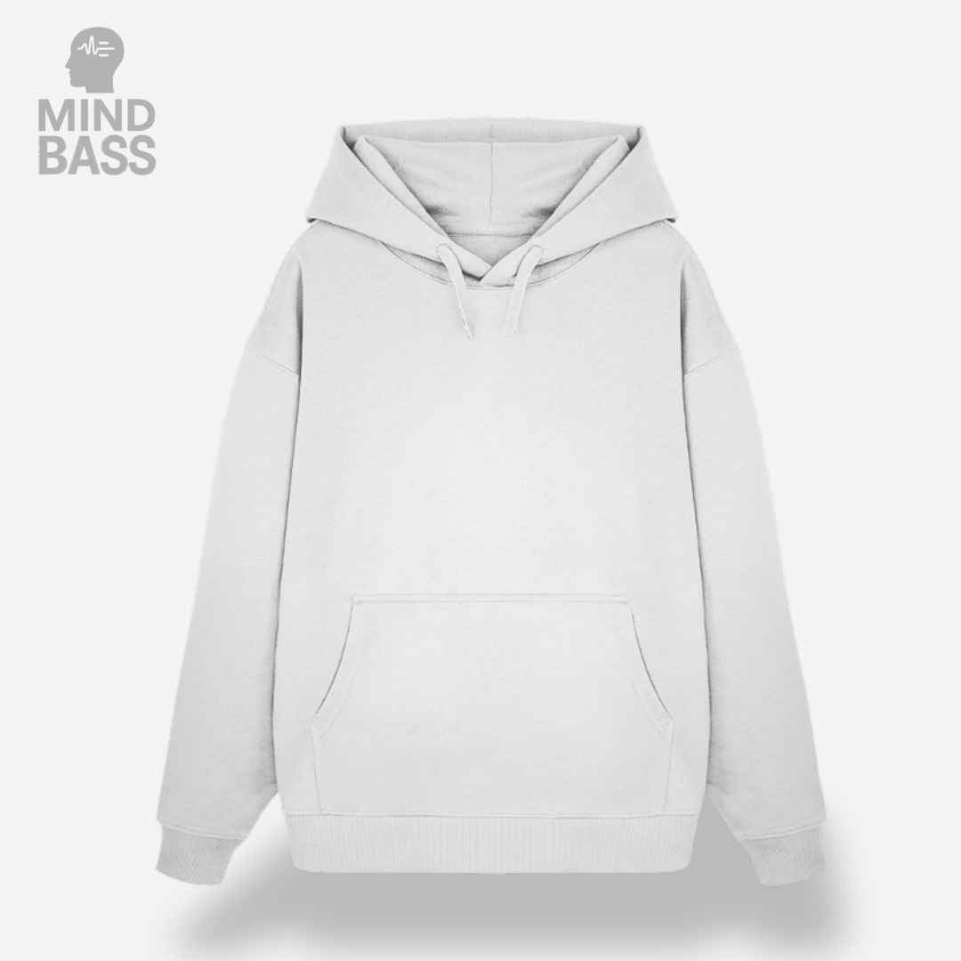 SILENCE DROPS OVERSIZE HOODIE WHITE