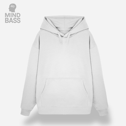 SILENCE DROPS OVERSIZE HOODIE WHITE