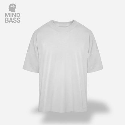 SILENCE DROPS OVERSIZE TEE WHITE