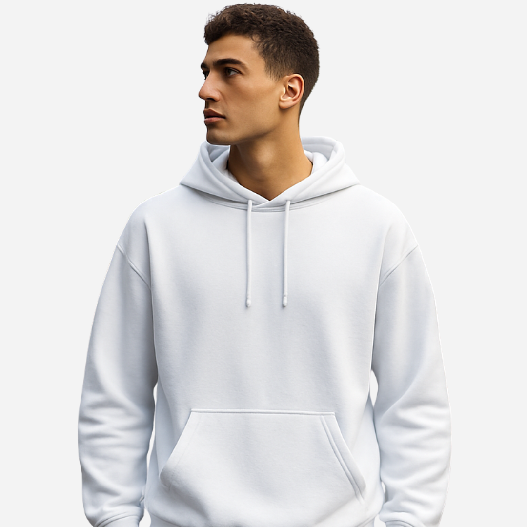 SILENCE DROPS OVERSIZE HOODIE WHITE